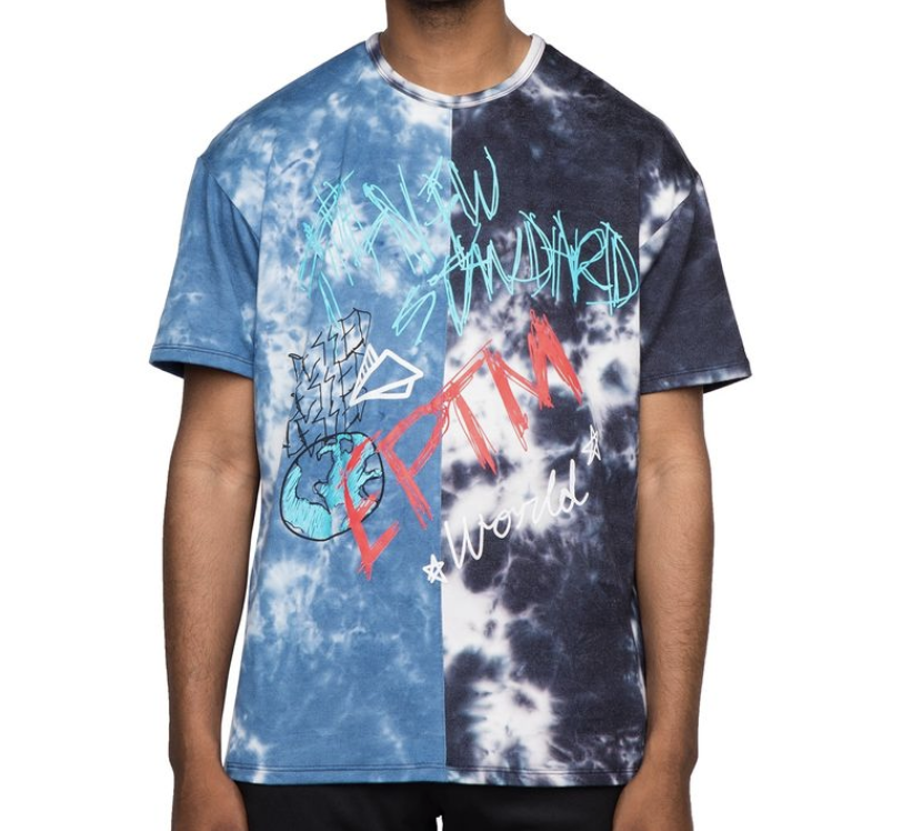 Split tie dye t-shit #2